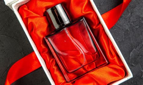 red bottle perfume|perfume in small red bottle.